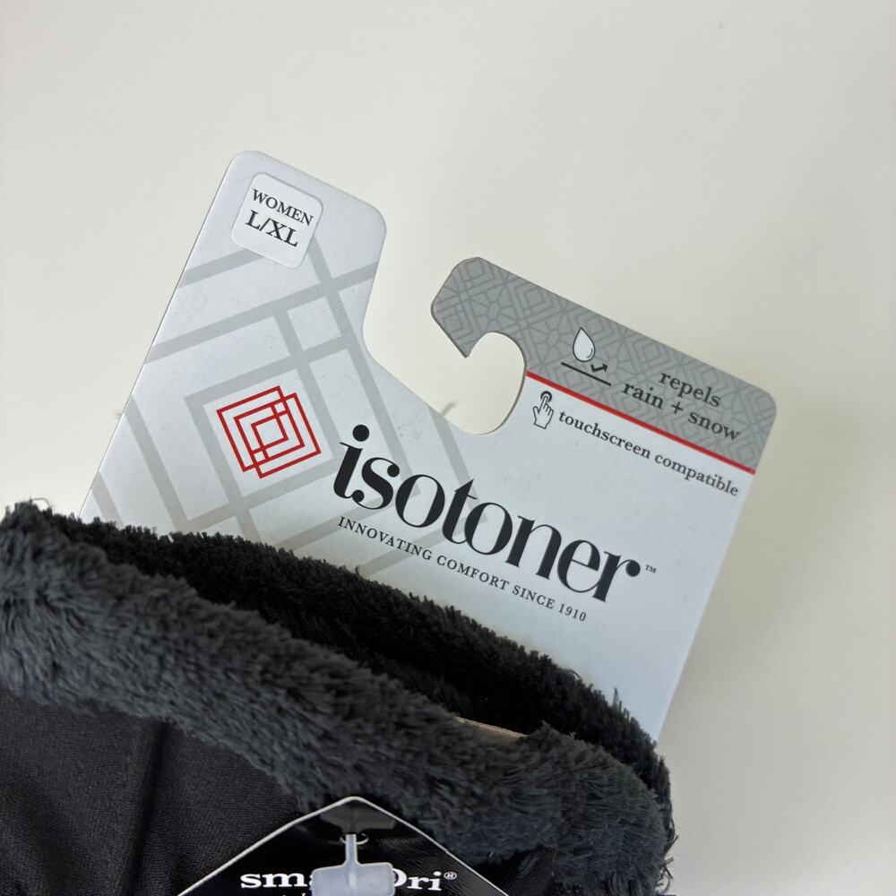 Isotoner Black SmartDri Touchscreen Compatible Winter Gloves Womens L/XL NWT - Picture 4 of 6